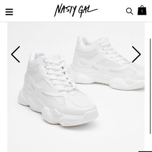 Nasty Gal, “Run for it” Chunky Mesh Sneakers 👟